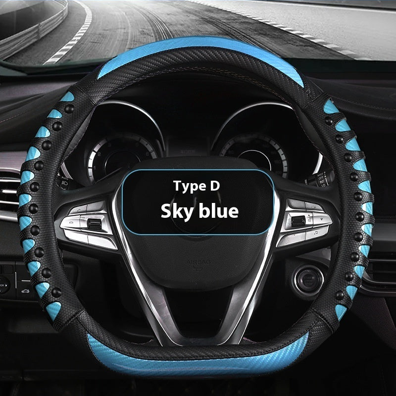 Durable Leather Steering wheel cover