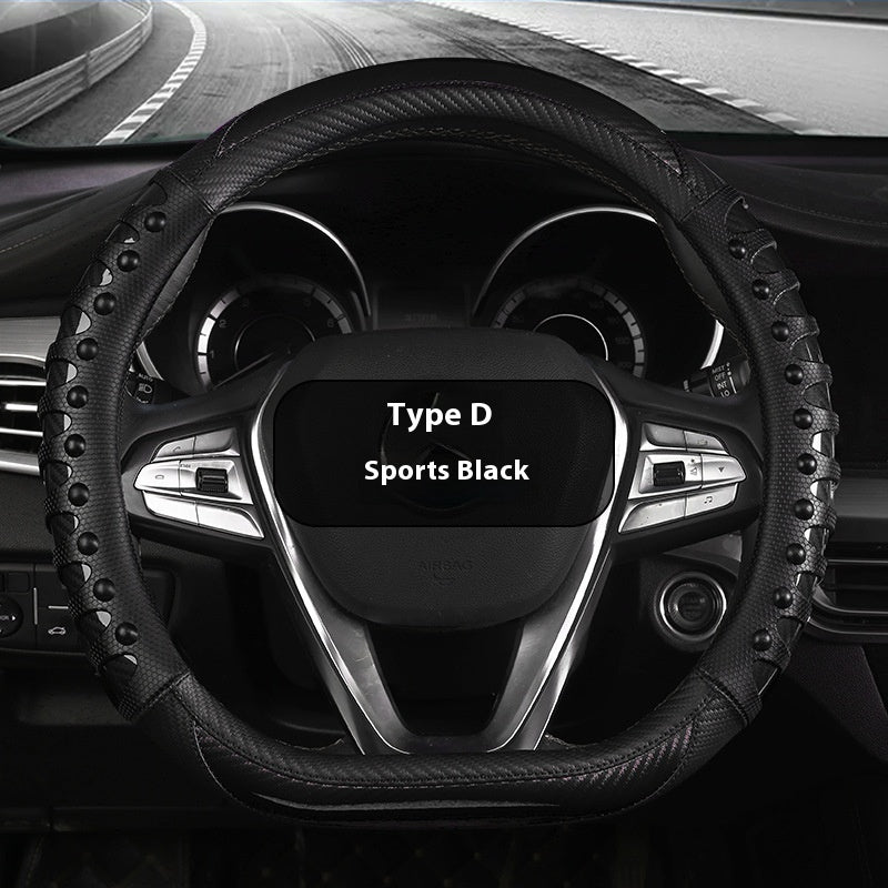 Durable Leather Steering wheel cover