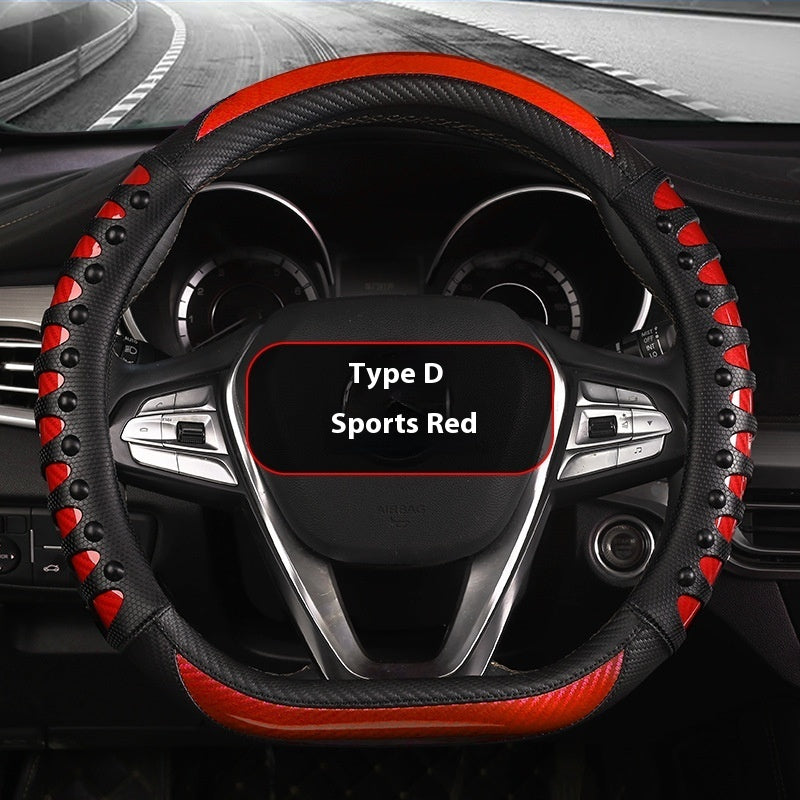 Durable Leather Steering wheel cover