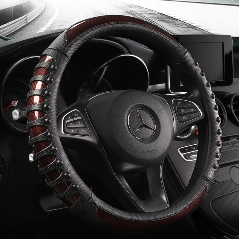 Durable Leather Steering wheel cover