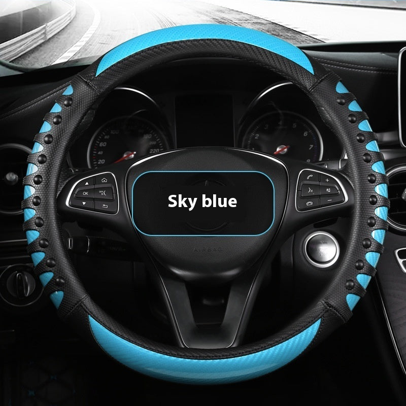 Durable Leather Steering wheel cover