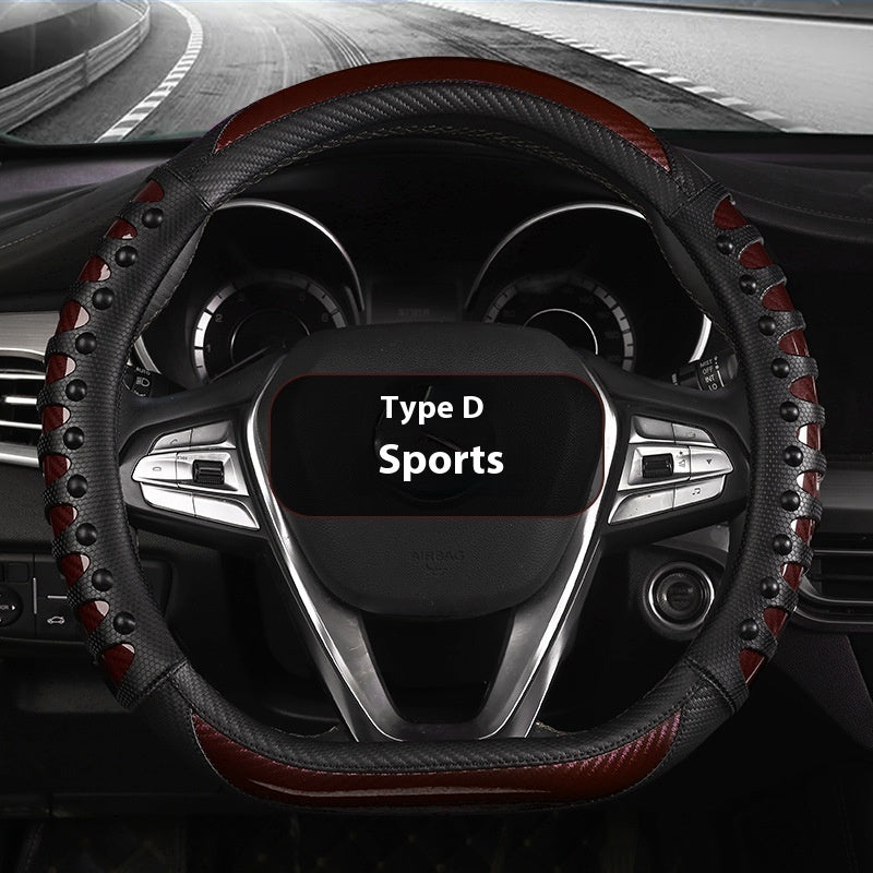 Durable Leather Steering wheel cover