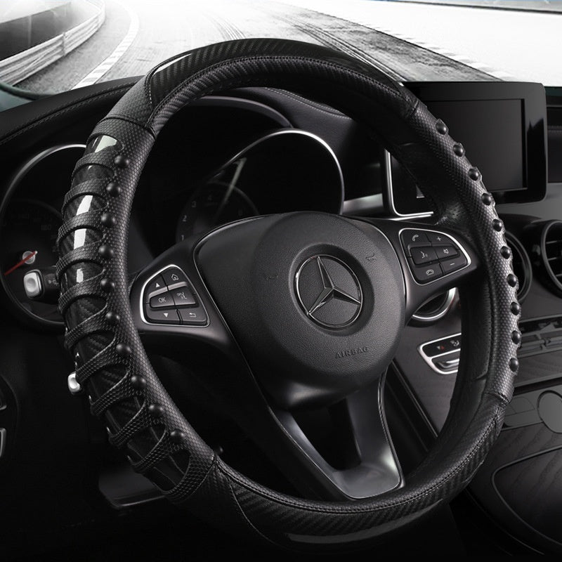 Durable Leather Steering wheel cover